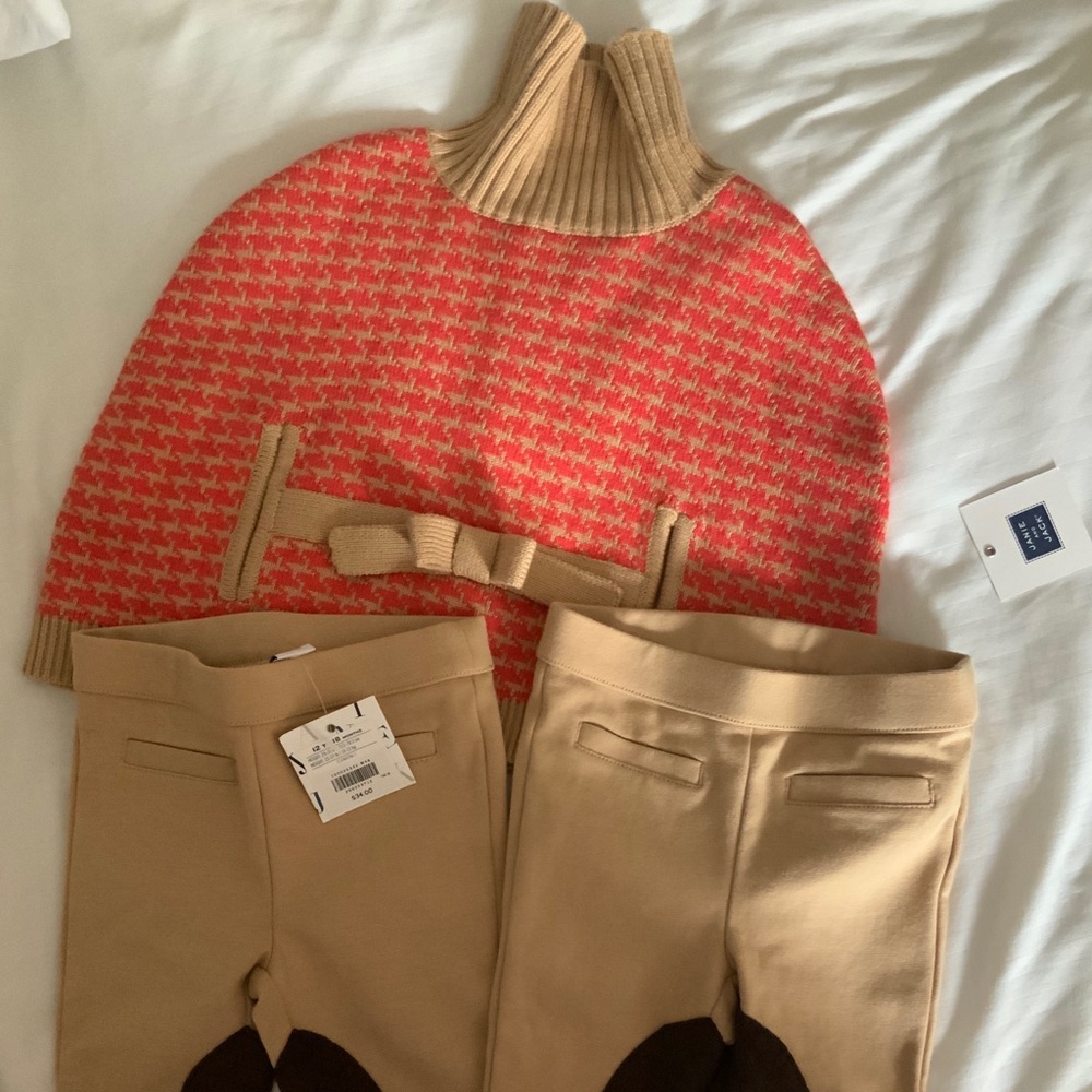 Janie and Jack Poncho/Cape and riding pants